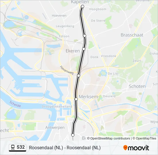 S32 Train Line Map