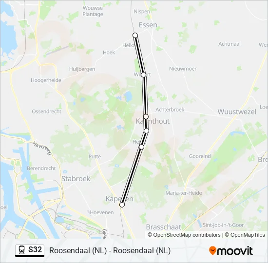 S32 Train Line Map