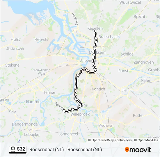 S32 Train Line Map