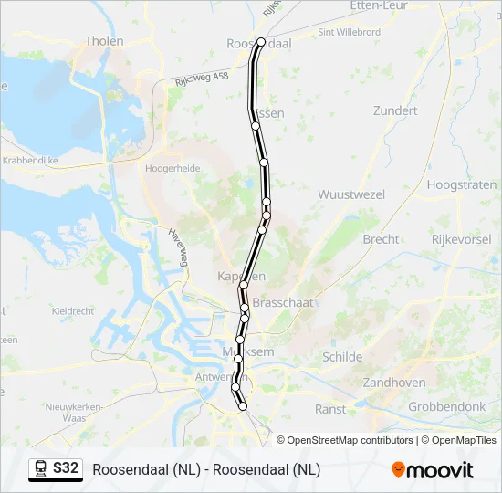 S32 Train Line Map