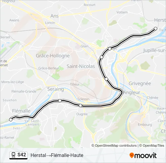 S42 Train Line Map