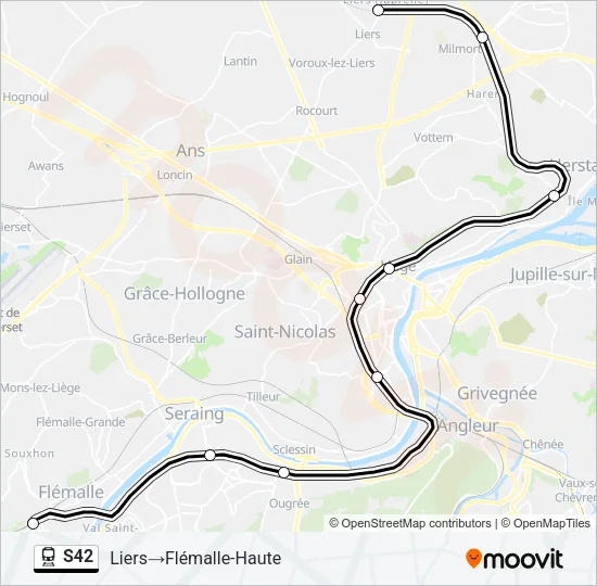 S42 Trein Line Map