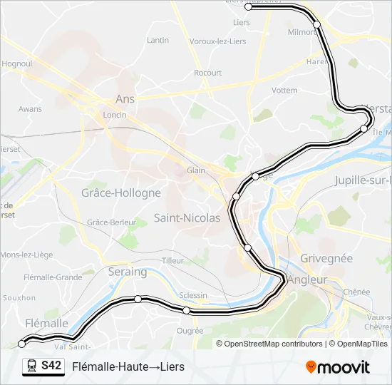 S42 Trein Line Map