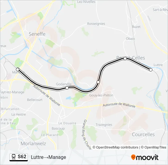 S62 Train Line Map