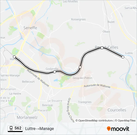 S62 Train Line Map