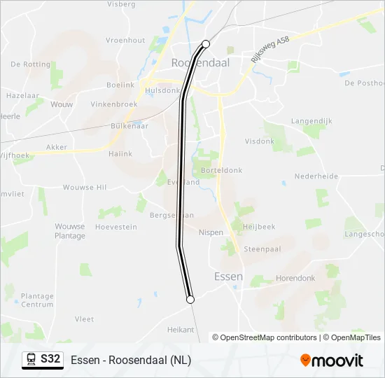 S32 Train Line Map