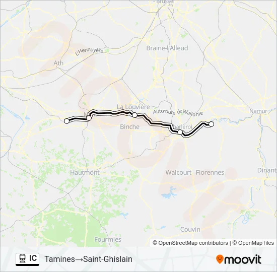IC Train Line Map