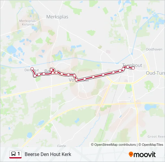 1 Bus Line Map