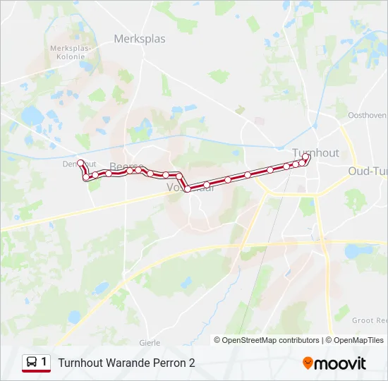 1 Bus Line Map