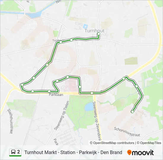 2 Bus Line Map