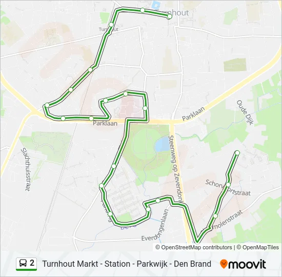 2 Bus Line Map