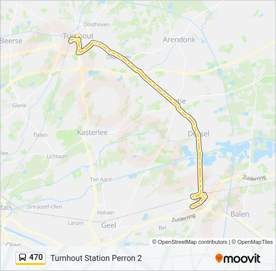 470 Bus Line Map