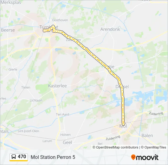 470 Bus Line Map