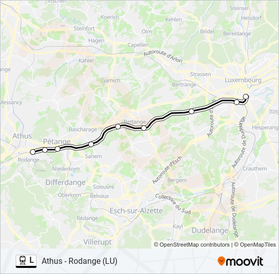 L train Line Map