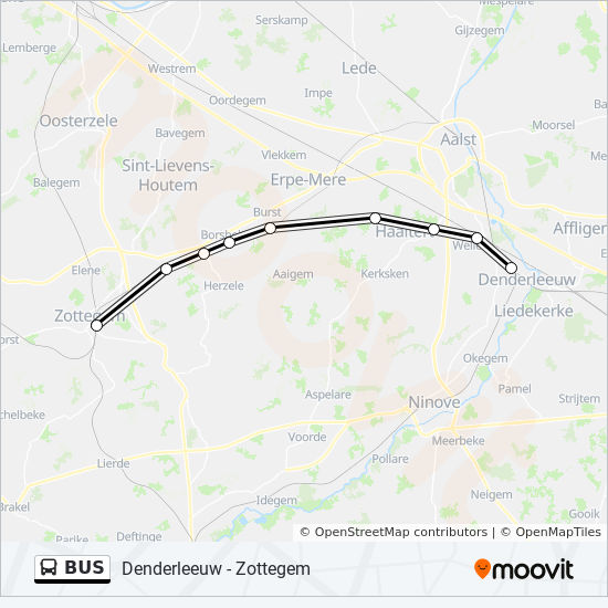 Plan de la ligne BUS 