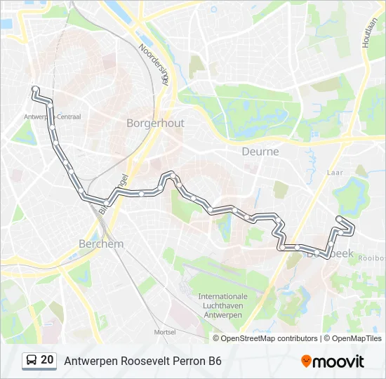 20 Bus Line Map