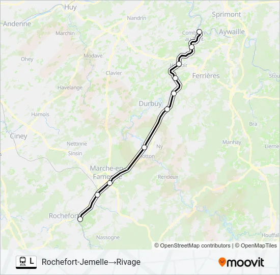 L Trein Line Map