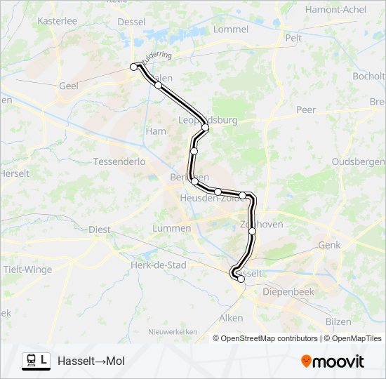 L train Line Map