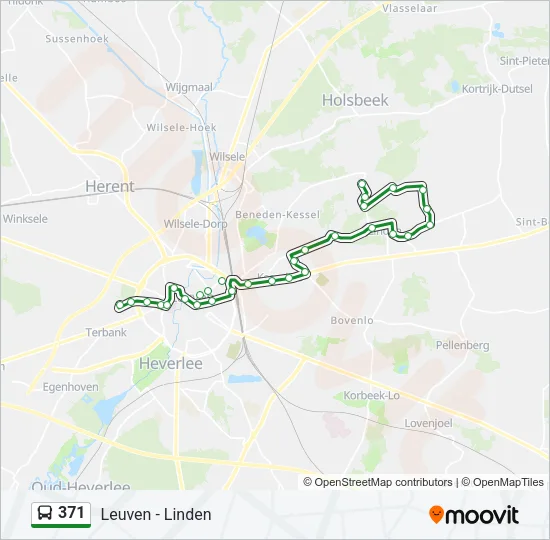 371 Bus Line Map