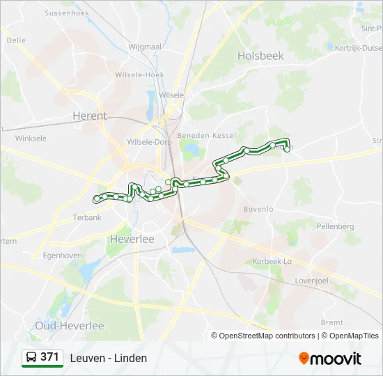 371 Bus Line Map