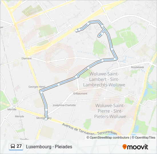 27 Bus Line Map