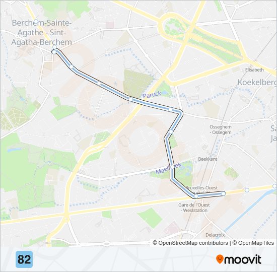 82 light rail Line Map