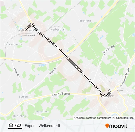 723 Bus Line Map