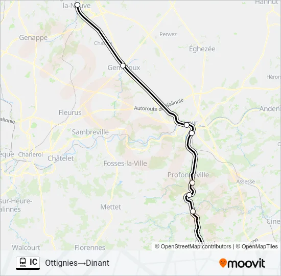 IC Train Line Map