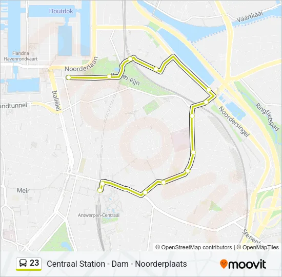 23 Bus Line Map