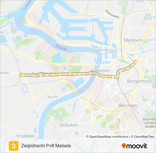 3 Light Rail Line Map