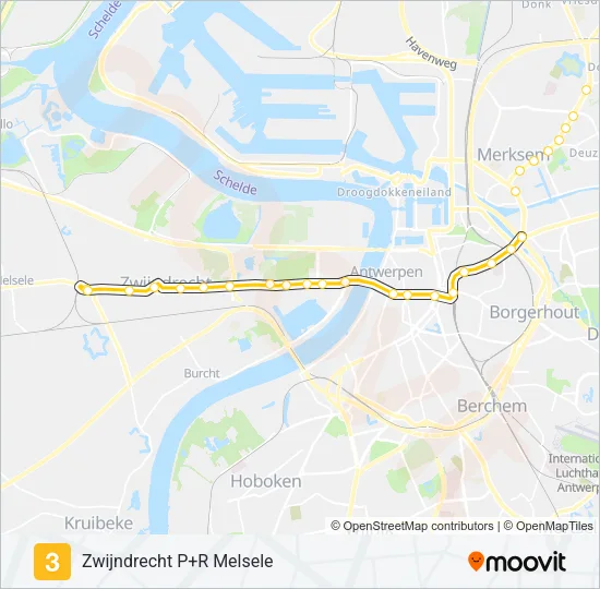3 Light Rail Line Map