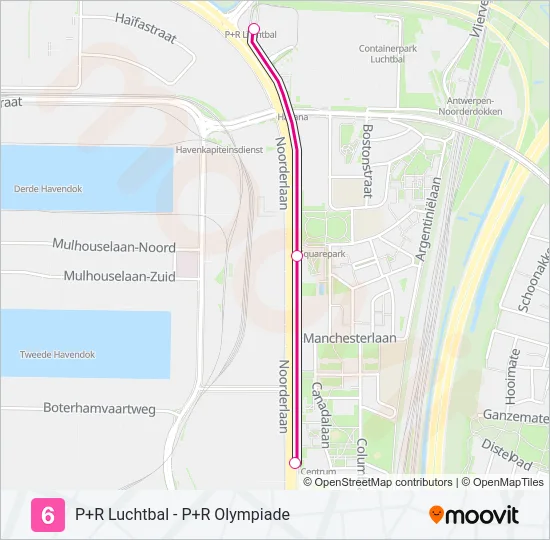 6 Light Rail Line Map