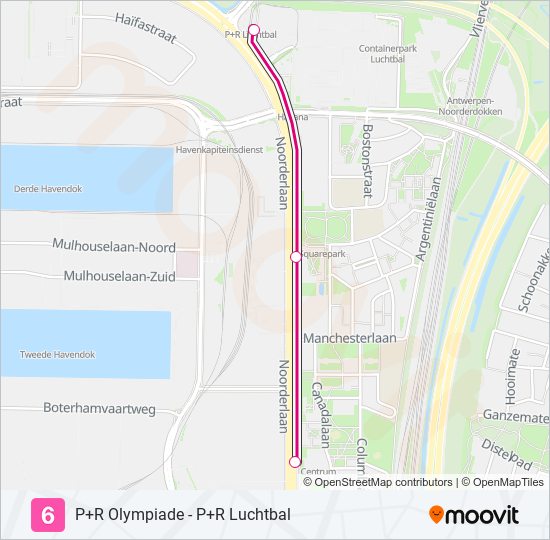 6 light rail Line Map