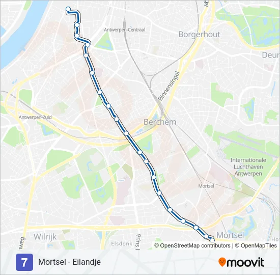 7 Light Rail Line Map