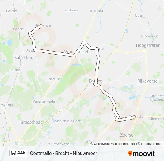 446 Bus Line Map