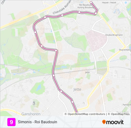 9 light rail Line Map