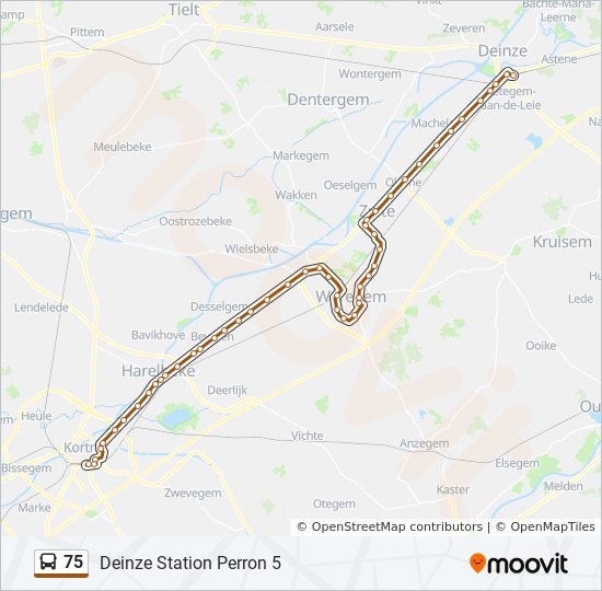 Route: Schedules, Stops & Maps - Deinze Station Perron