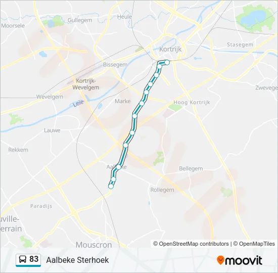 83 Bus Line Map