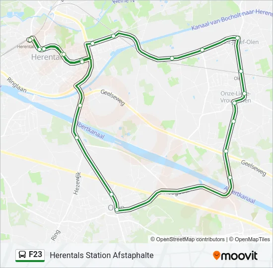 F23 Bus Line Map