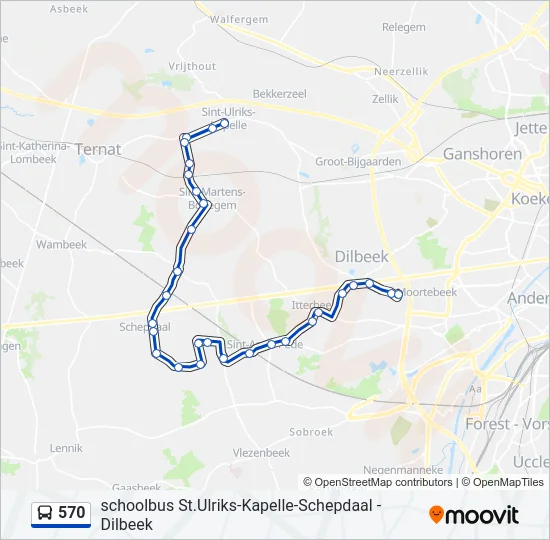 570 Bus Line Map