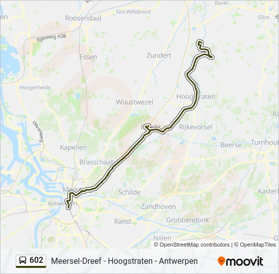 602 Bus Line Map