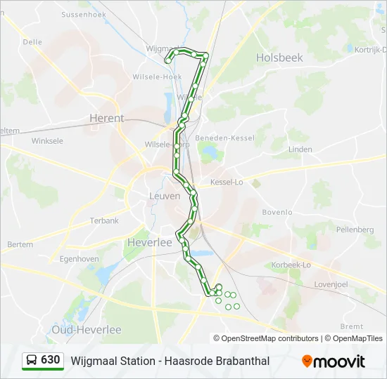 630 Bus Line Map