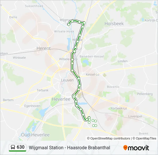 630 Bus Line Map