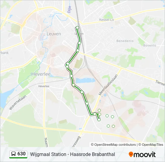 630 Bus Line Map