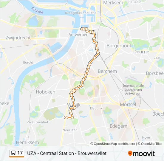 17 Bus Line Map