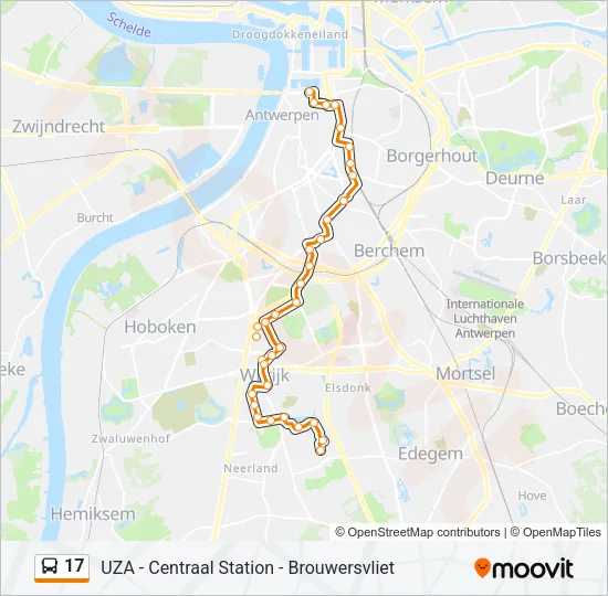 17 Bus Line Map