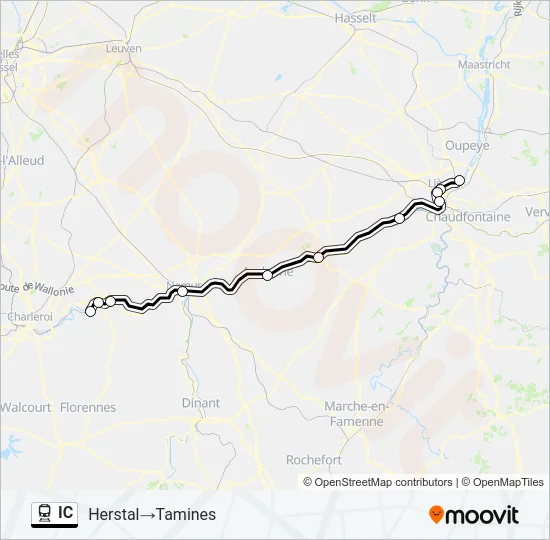 IC Train Line Map