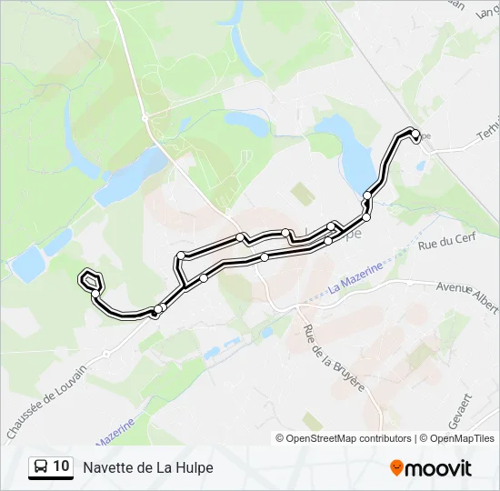 10 Bus Line Map
