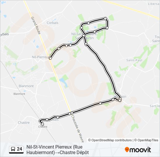 24 bus Line Map