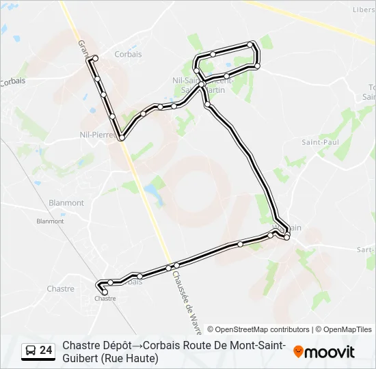 24 Bus Line Map